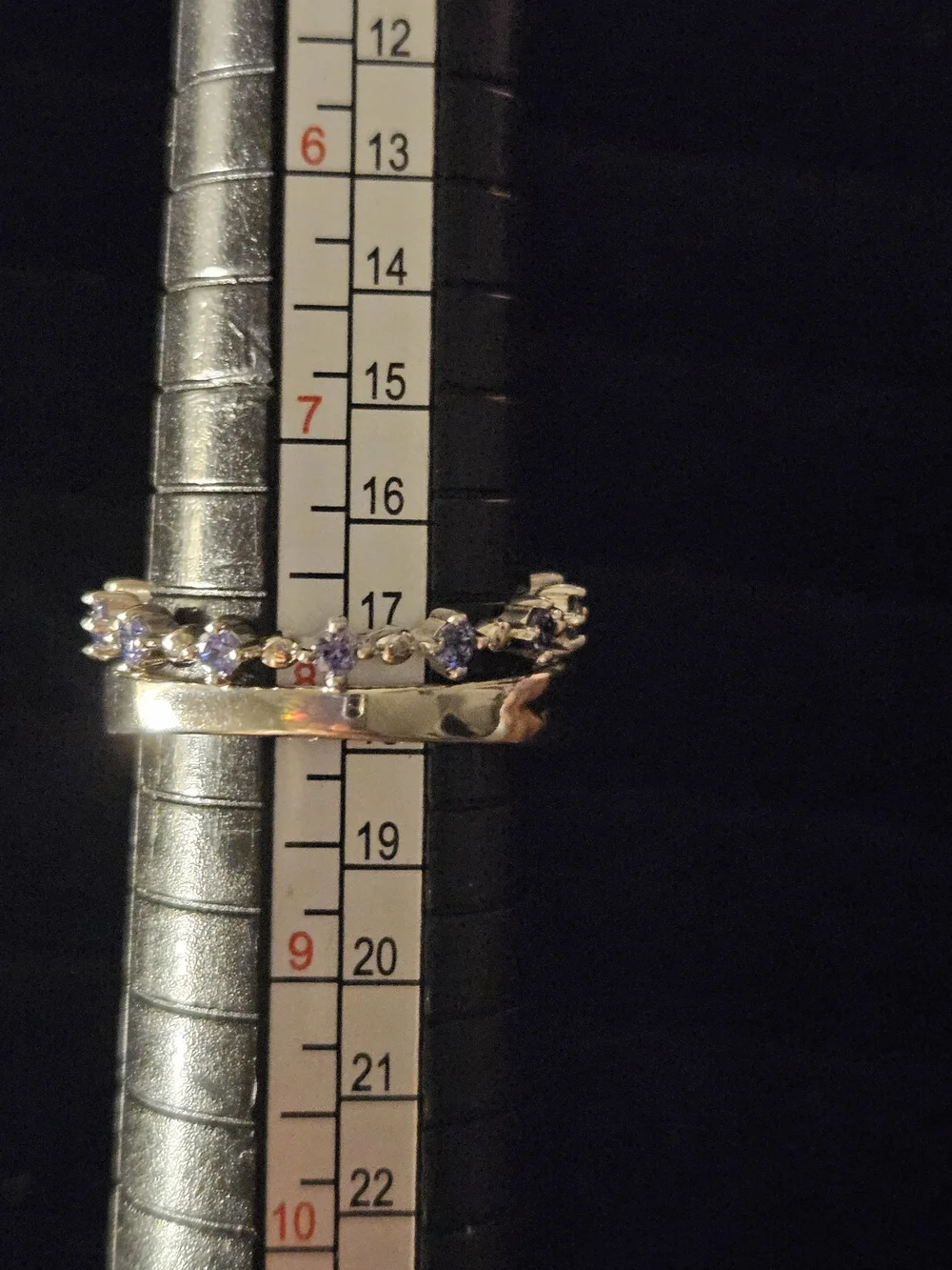 925S Iollite And Blue Lab Crushed Opal Floral Ring
